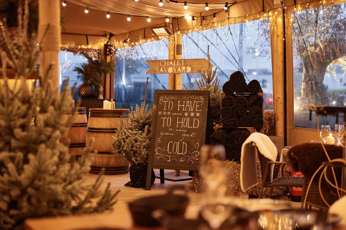 Pop up winterbar Chalet Savoyard