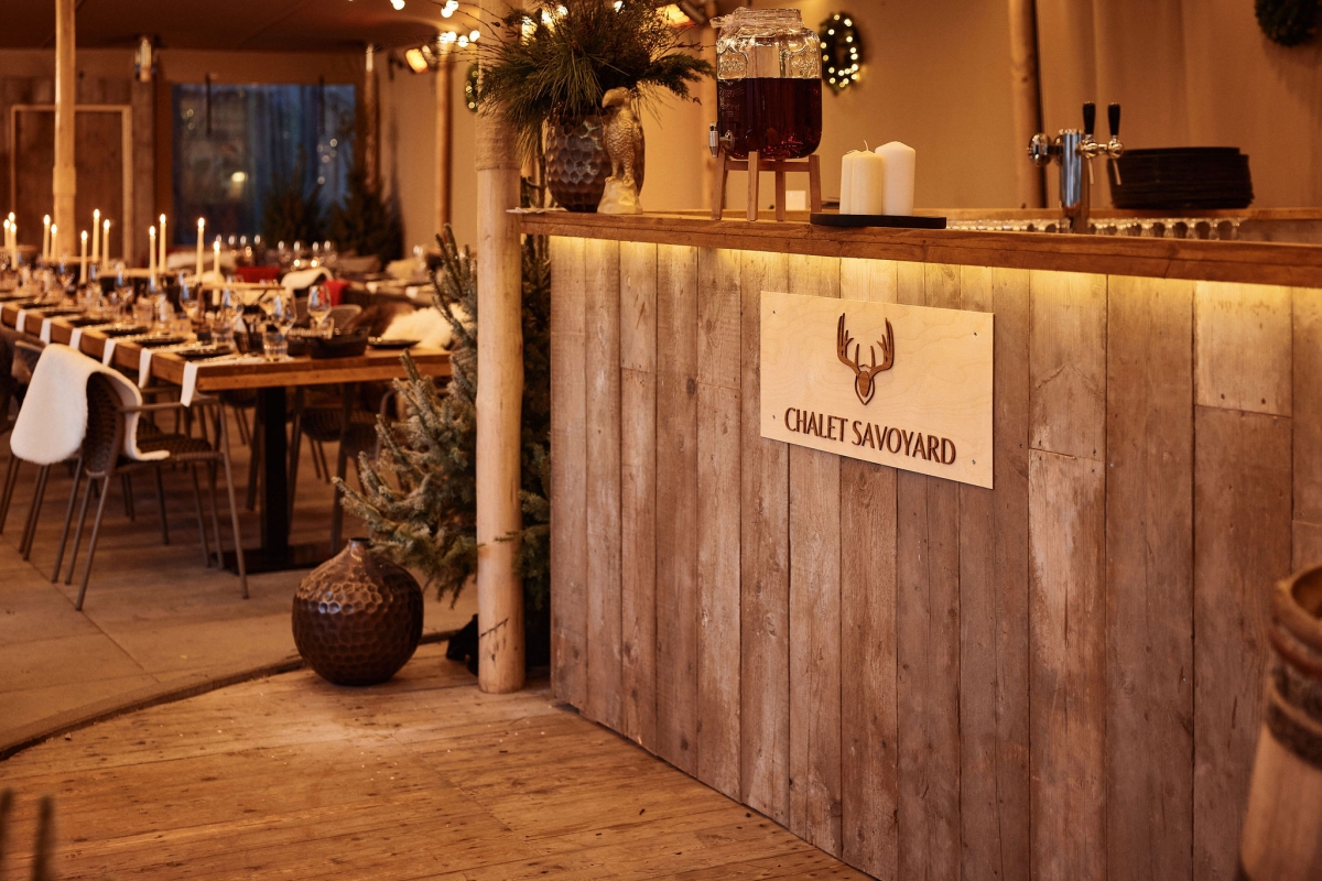 Pop up winterbar Chalet Savoyard