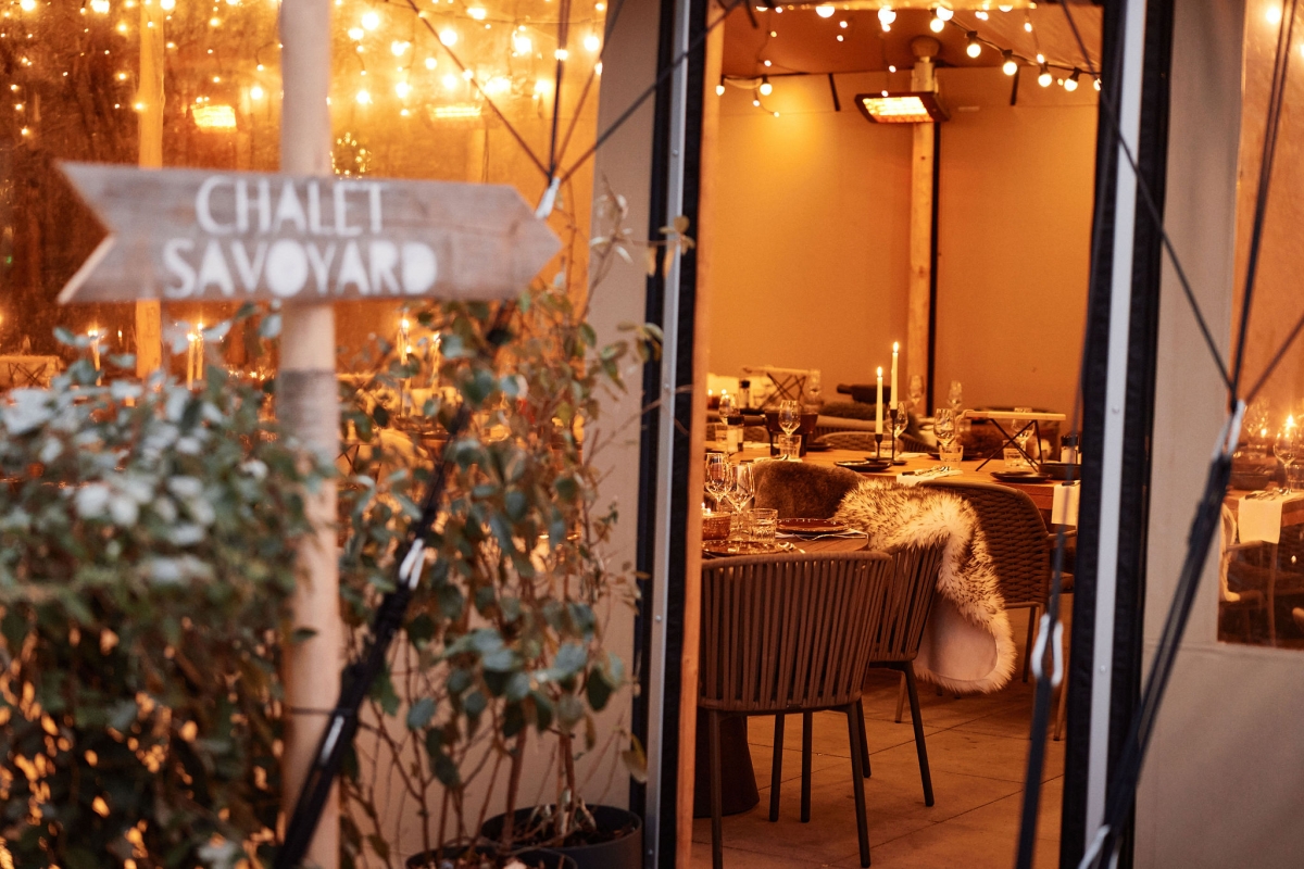 Pop up winterbar Chalet Savoyard
