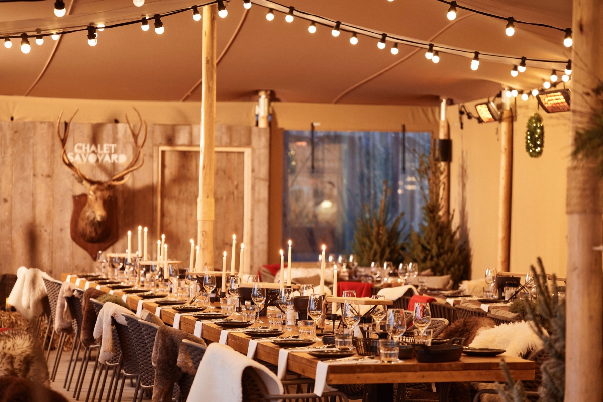 Pop up winterbar Chalet Savoyard